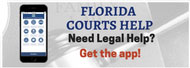 click Florida Courts Help banner to visit the web site